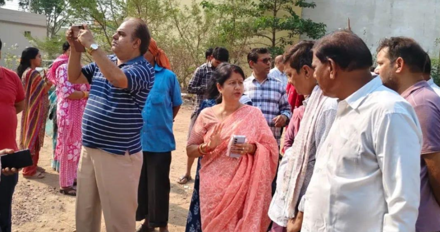 Municipality टीम ने किया शीतला तालाब का निरीक्षण