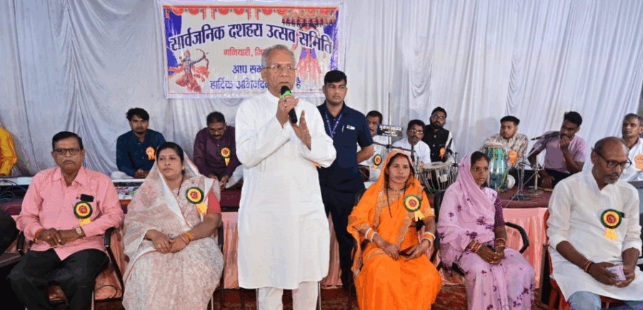 भगवान राम के आदर्शों पर चलकर ही रावण रूपी बुराइयां खत्म होंगी – ताम्रध्वज साहू ने गनियारी दशहरा उत्सव में दी प्रेरणा