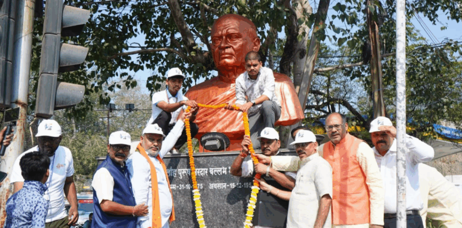 दुर्ग में सरदार वल्लभभाई पटेल की 150वीं जयंती पर यूनिटी मार्च, देशभक्ति के नारों से गूंजा शहर