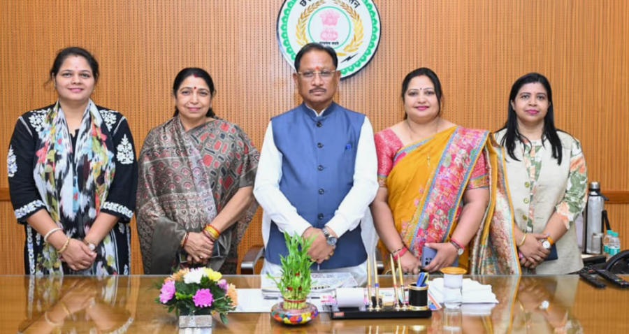Chief Minister विष्णुदेव साय से महिला प्रतिनिधिमंडल की मुलाकात