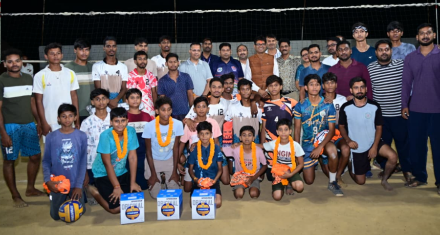 Volleyball Training Camp में खिलाड़ियों का उत्साहवर्धन, वित्त मंत्री ओ.पी. चौधरी ने दिया सफलता का मंत्र