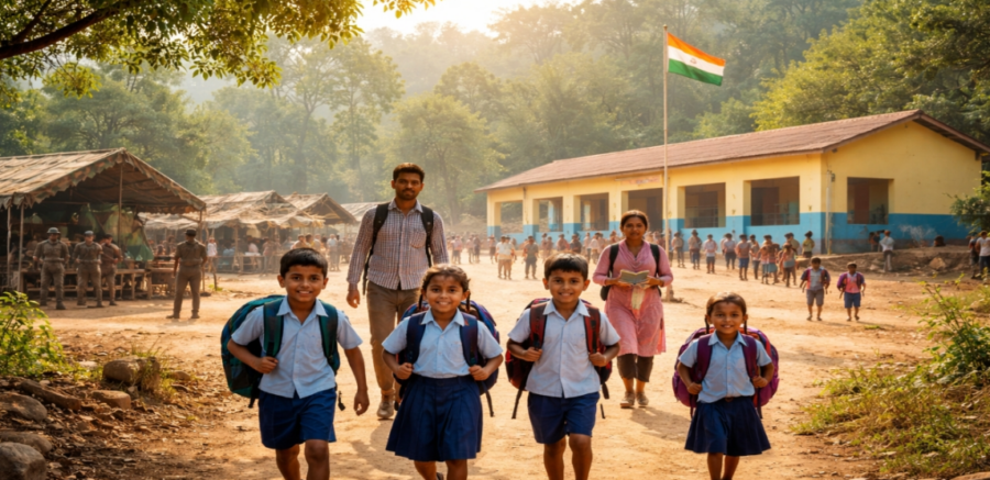 Bastar News: माओवाद के गढ़ में बड़ा बदलाव! जनताना स्कूलों की जगह खुलेंगे 22 सरकारी स्कूल – Hidma के गांव से शुरू हुई क्रांति