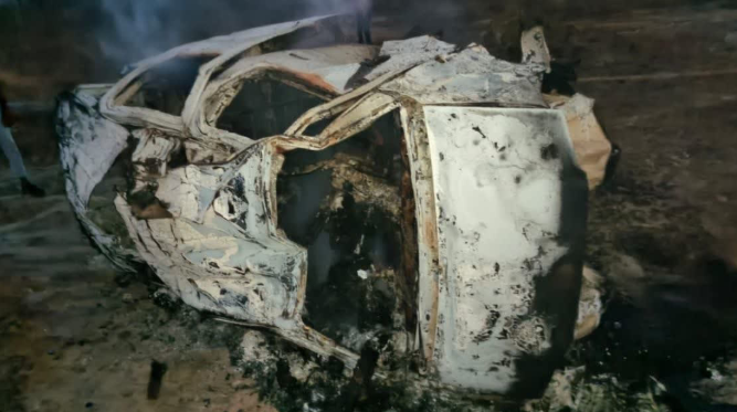 मकर संक्रांति पर कोरबा में दर्दनाक हादसा, पुल से गिरकर कार में लगी आग, दो की जिंदा जलकर मौत