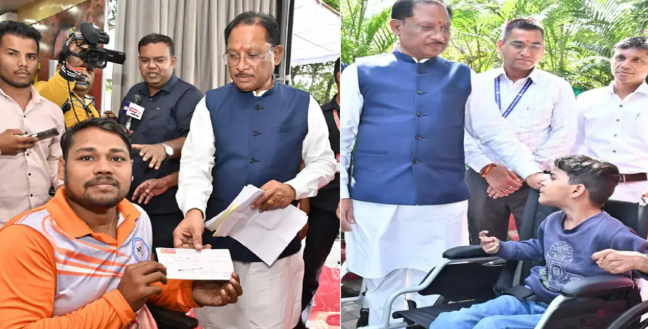 मुख्यमंत्री विष्णुदेव साय ने सेरेब्रल पाल्सी से जूझ रही 11 वर्षीय पूनम से की मुलाकात, पढ़ाई और छात्रवृत्ति की दिलाई जिम्मेदारी