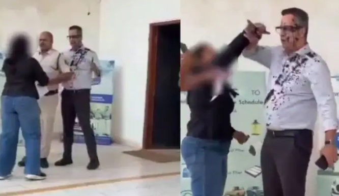 Bhilai Car Showroom Viral Video: महिला कर्मचारी ने GM पर फेंकी स्याही, थप्पड़ों से मचा हड़कंप