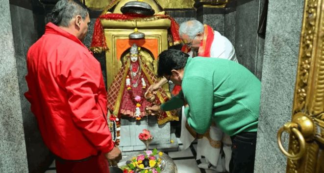 पूर्व सीएम भूपेश बघेल पहुंचे अमरकंटक, मां नर्मदा के शक्तिपीठ में किया दर्शन-पूजन