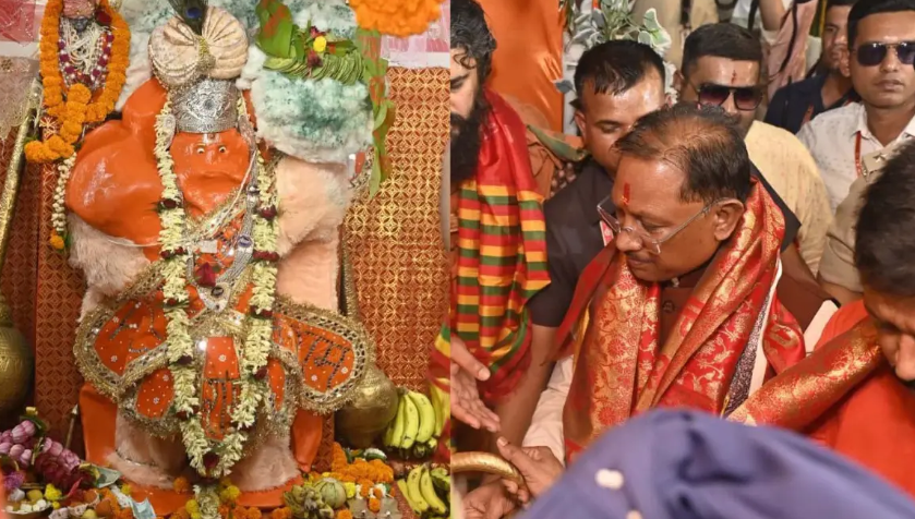 हनुमान जयंती पर भक्ति में लीन हुए मुख्यमंत्री विष्णु देव साय, प्रदेशवासियों की सुख-समृद्धि के लिए की प्रार्थना