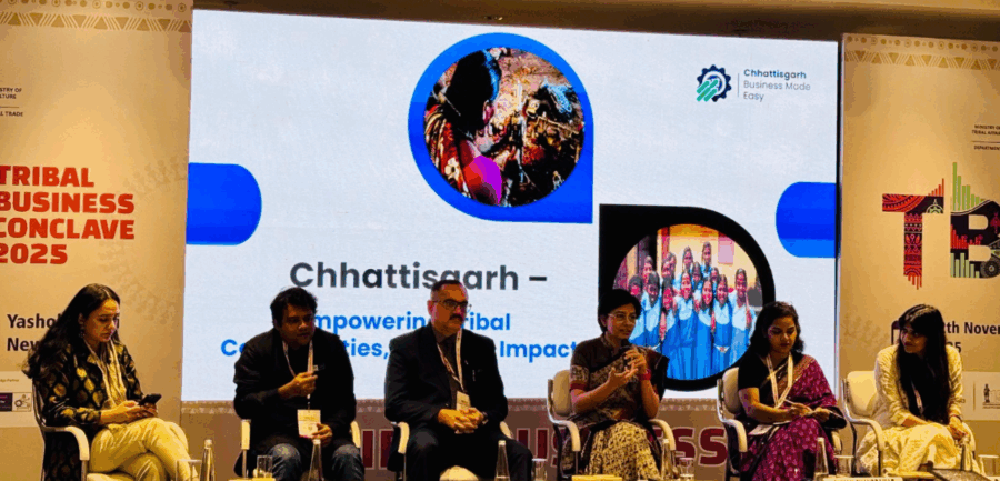 ट्राइबल बिजनेस कॉन्क्लेव 2025 में छत्तीसगढ़ के स्टार्टअप्स ने दिखाई नवाचार की ताकत, केंद्रीय मंत्रियों ने की सराहना