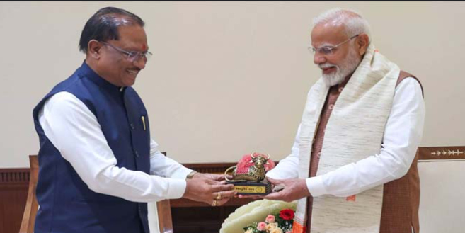 बस्तर के विकास की नई रफ्तार: मुख्यमंत्री ने प्रधानमंत्री से की बोधघाट बांध और इंद्रावती-महानदी लिंक परियोजना पर चर्चा