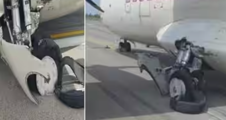 Alliance Air Flight की लैंडिंग में टायर फटा
