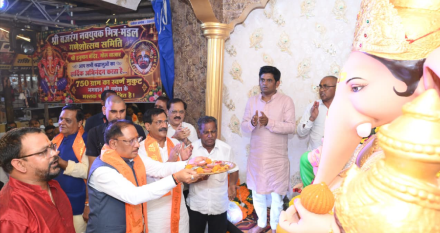 गोल बाजार में Ganesh Chaturthi Raipur का भव्य उत्सव